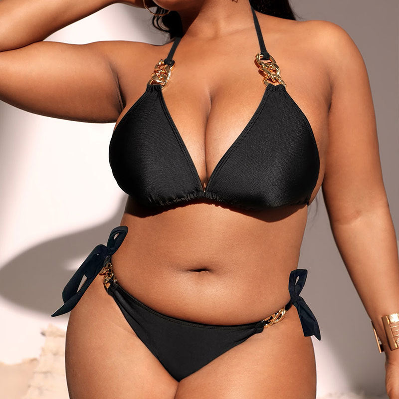 Women's High Waist XL Bikini Swimsuit