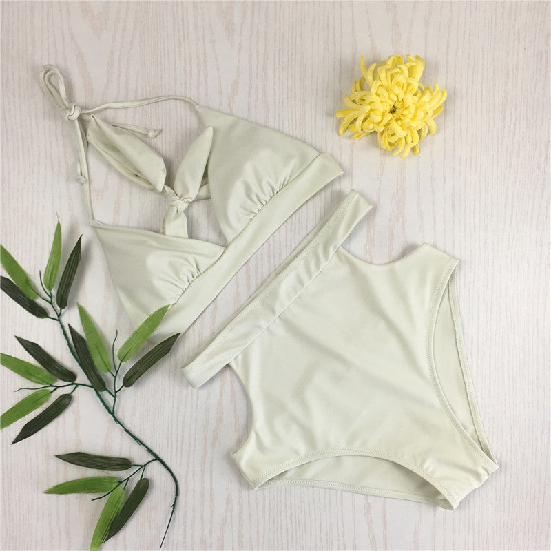 Nylon High Elastic High Waist Swimsuit Women Bikini Sexy Bikini Swimsuit - Image 4