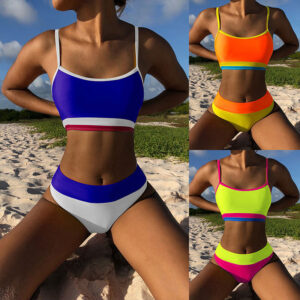 Bandeau Bikini High Waist Triangle Swimsuit