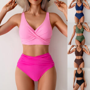Sexy Split Swimsuit High Waist Swimsuit Outfit Bikini