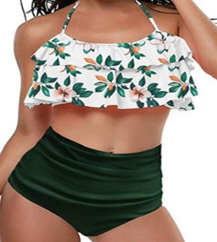Ruffled flounced high waist bikini - Image 2